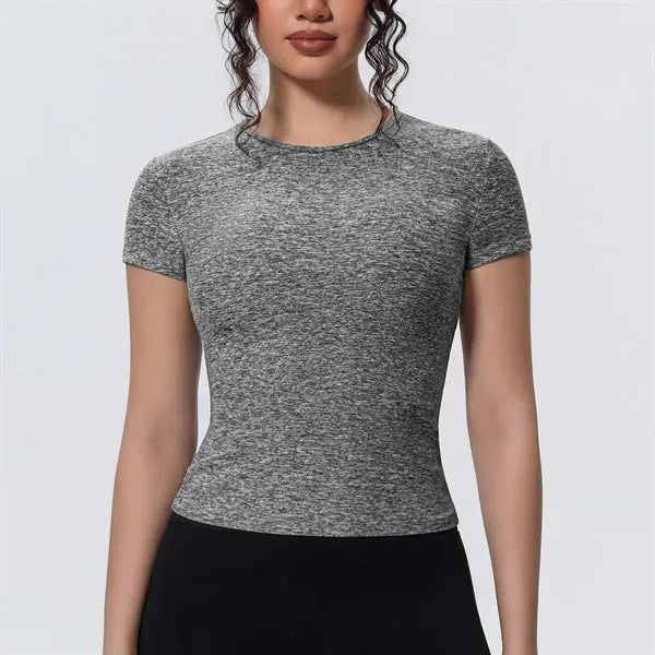 New Women's Sports T-Shirt Naked Feeling Slim Fit Short Slee