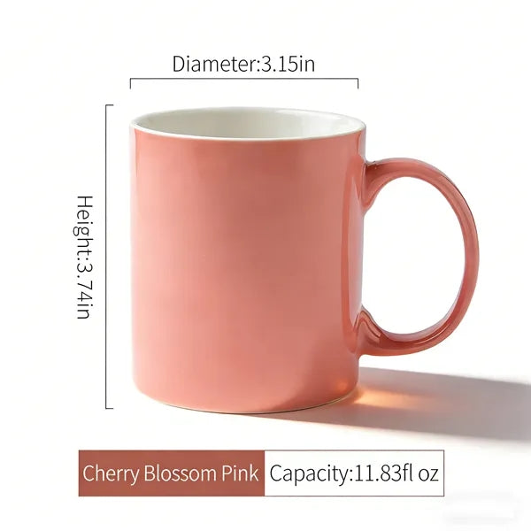 Logo 11oz Solid Color Ceramic Coffee Mug, Personalize