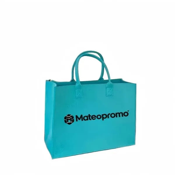Logo Felt Tote Bag Large Capacity Minimalist Shopper