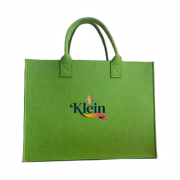 Logo Felt Tote Bag Large Capacity Minimalist Shopper
