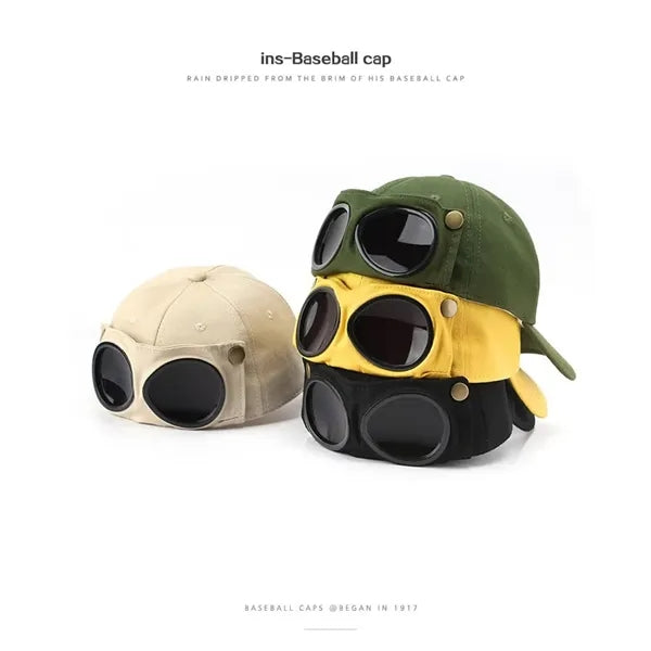 Logo Kids Cap Sunglasses Set Fashion Outdoor Gift