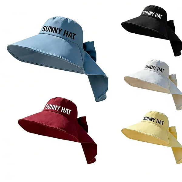 Women's Sun Protection Hat with Wide Brim and Neck Flap, Hig
