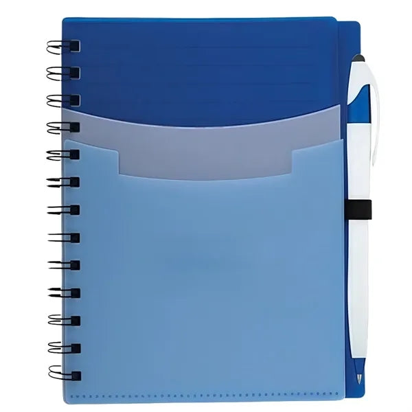 Tri-Pocket Notebook with Pen Set