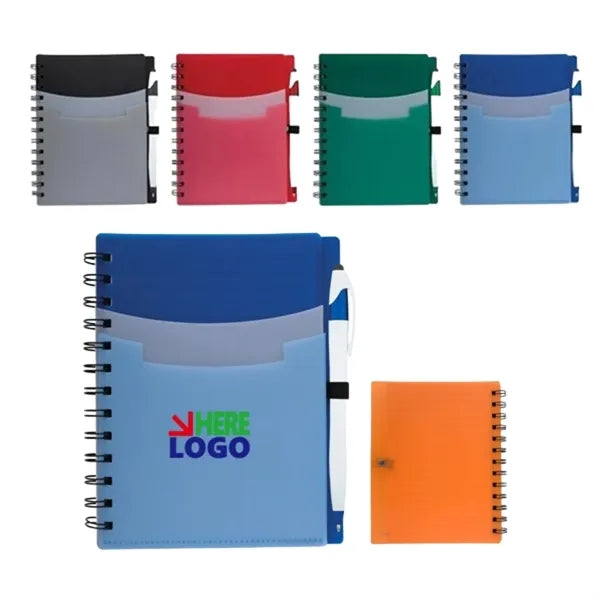 Tri-Pocket Notebook with Pen Set