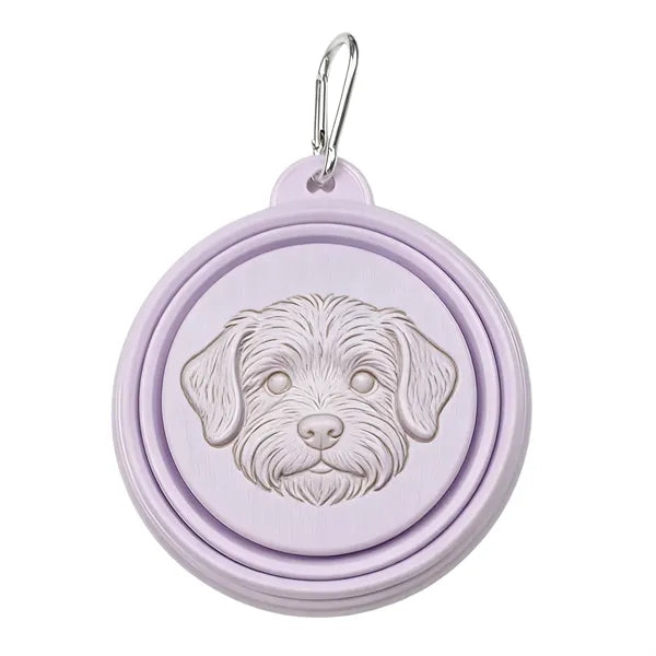 Logo Collapsible Dog Bowl 28OZ Portable Pet Travel B