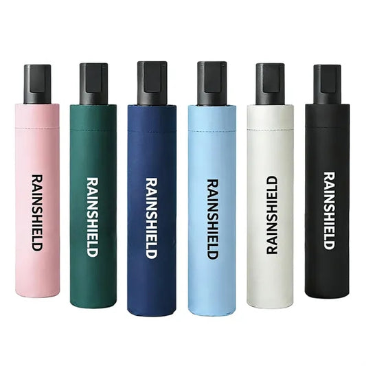 UV Protection 8-Rib Foldable Umbrella with Logo