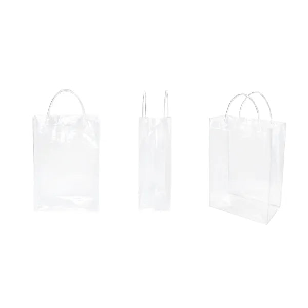 Clear PVC Stadium Tote Bag W/Handles & Snap Closure