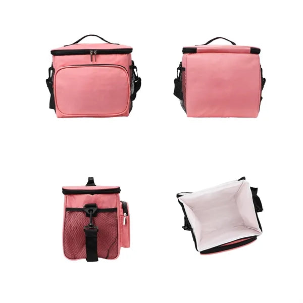11L Insulated Cooler Lunch Bag W/ Shoulder Strap & Handles