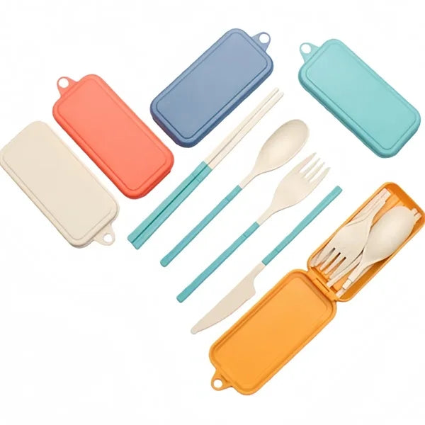 Portable DetachablThis is a pe Foldable Knife Fork Spoon Set