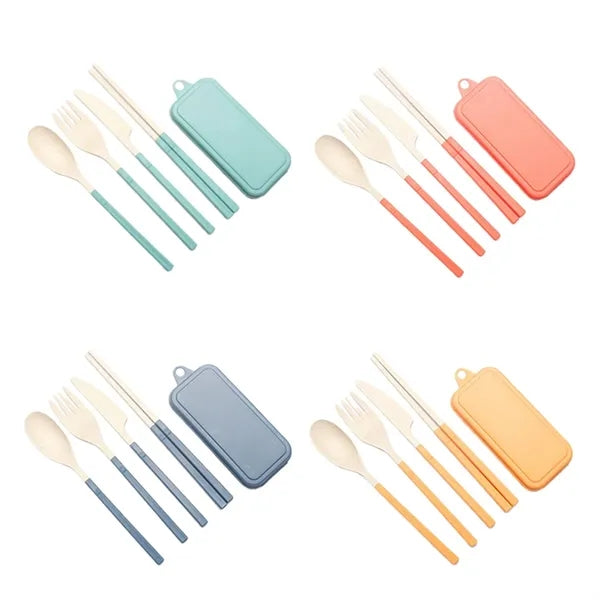 Portable DetachablThis is a pe Foldable Knife Fork Spoon Set