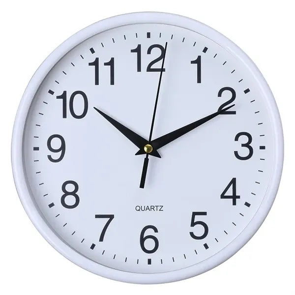 8" Round Non-Ticking Wall Clock