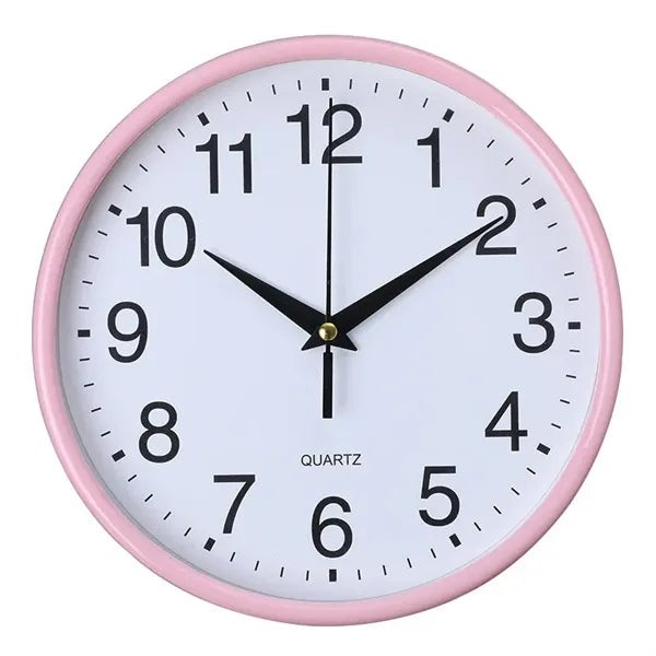 8" Round Non-Ticking Wall Clock