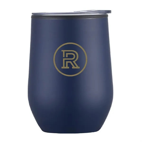 12 oz. Stainless Coffee Stemless Wine Tumbler w/ Lid
