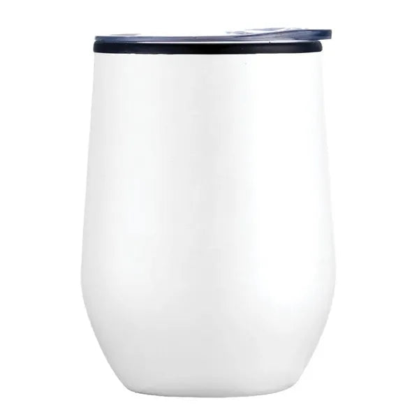 12 oz. Stainless Coffee Stemless Wine Tumbler w/ Lid