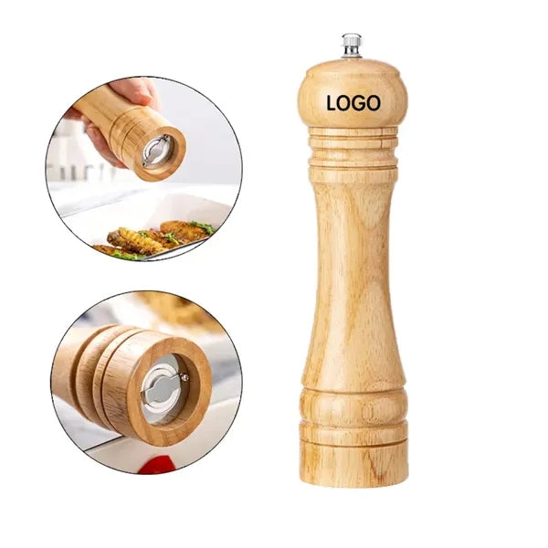 8" Manual Wood Pepper Grinder