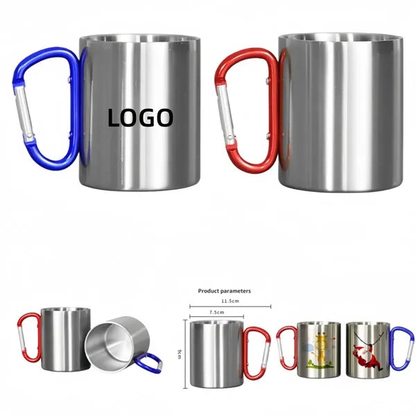 Portable carabiner cup