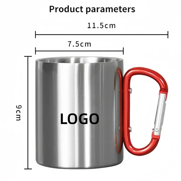 Portable carabiner cup