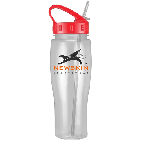 24 oz. Translucent Contour Bottle with Sport Sip Lid & Straw