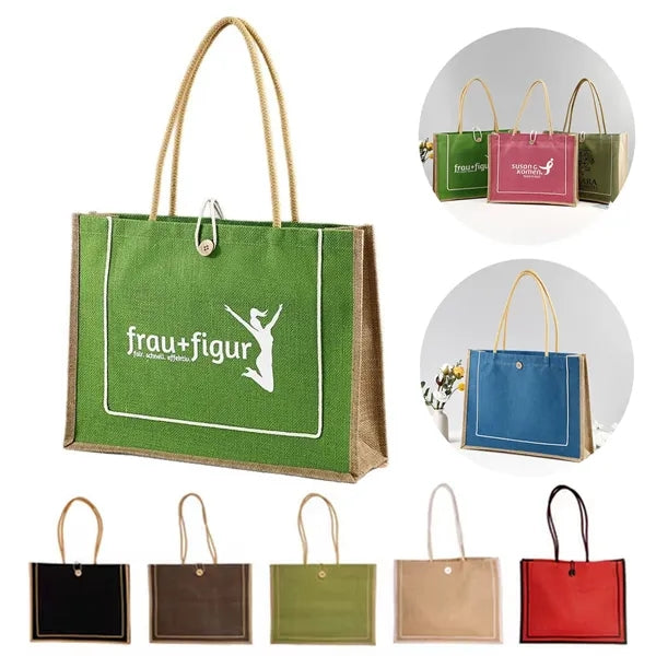 Framed Jute Tote