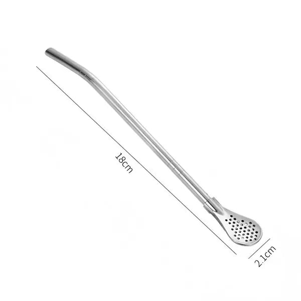 Stainless Steel Straw Spoon