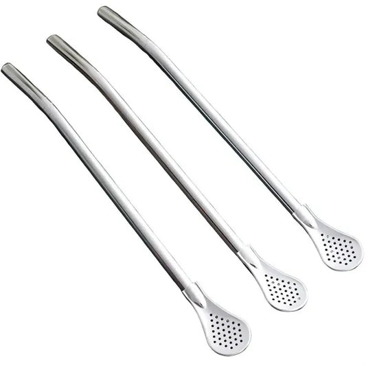 Stainless Steel Straw Spoon