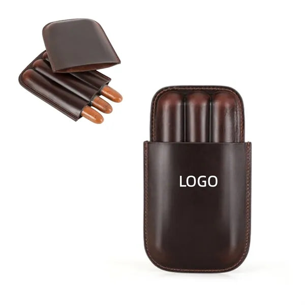 Genuine Leather Cigar Case