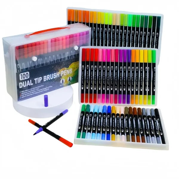Double-ended watercolor pen