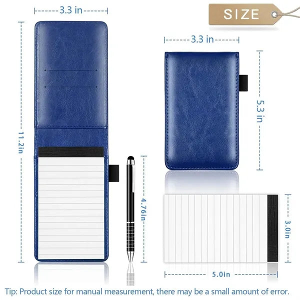 Pocket Notepad Card Holder Set With Pen