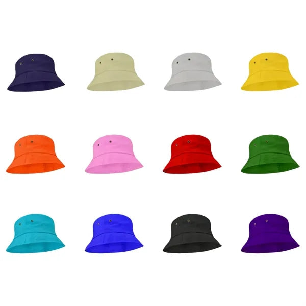 Classic Cotton Bucket Hat, Embroidery
