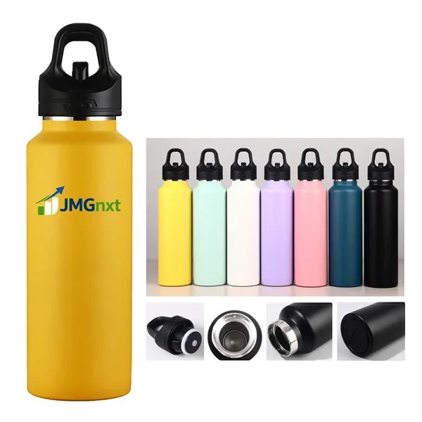 24 oz Screwless, one-finger opening thermos cup