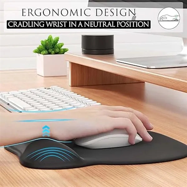 Mouse Pad with Gel Wrist Rest