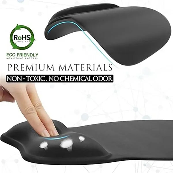 Mouse Pad with Gel Wrist Rest