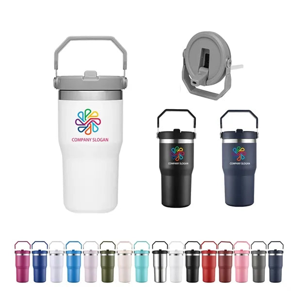 20 oz. Flip Straw Double Wall Tumbler w/ Carrier