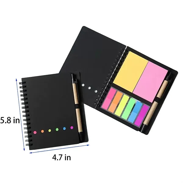 Steno Pads Lined Notepad with Pen in Holder