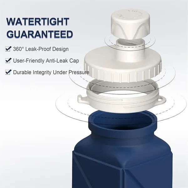 Collapsible 20.6oz Silicone Foldable Travel Water Bottle
