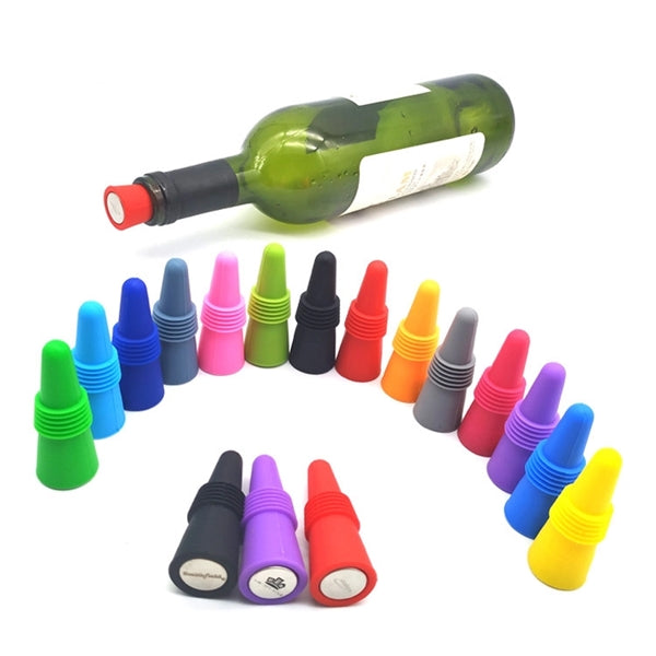 Printed Silicone Wine Bottle Stopper