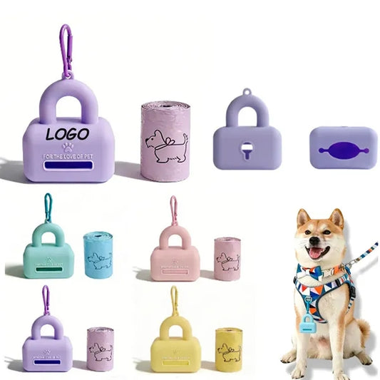 Portable Silicone Pet Waste Bag Dispenser