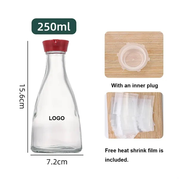 250ml / 8.5oz Glass Condiment Bottle