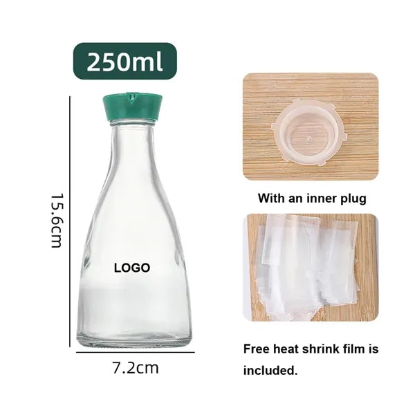 250ml / 8.5oz Glass Condiment Bottle