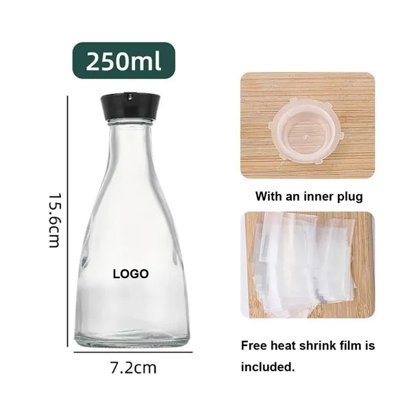 250ml / 8.5oz Glass Condiment Bottle