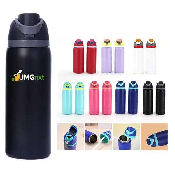 16oz Stainless Steel Sports Water Bottle