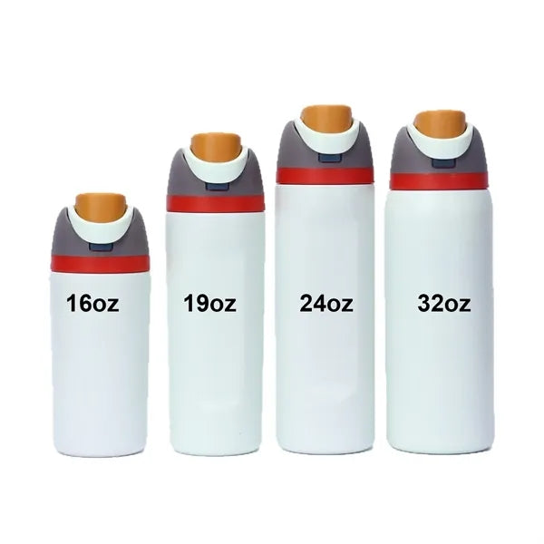 16oz Stainless Steel Sports Water Bottle