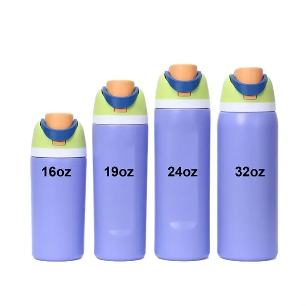 16oz Stainless Steel Sports Water Bottle