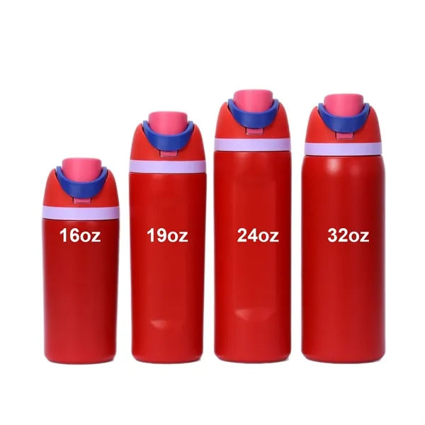 16oz Stainless Steel Sports Water Bottle