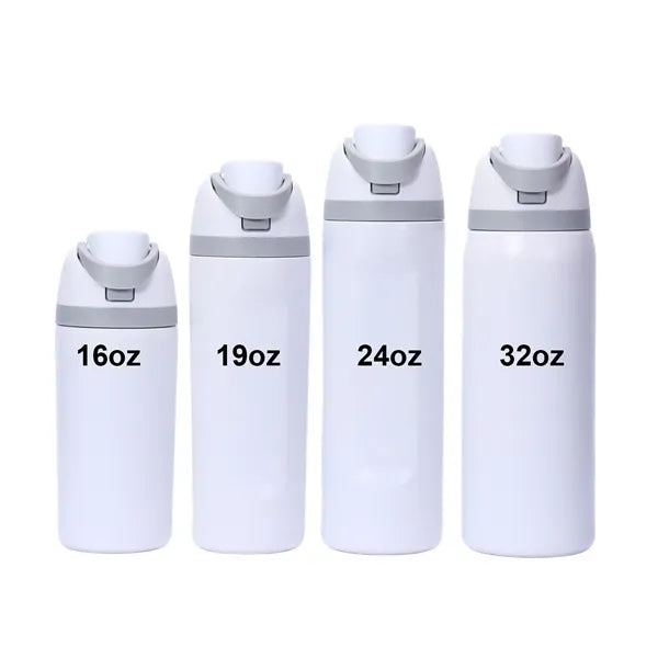16oz Stainless Steel Sports Water Bottle