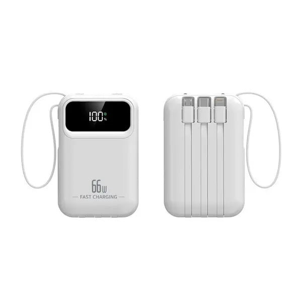 20000mAh Ultra Capacity Portable Power Bank with Cables