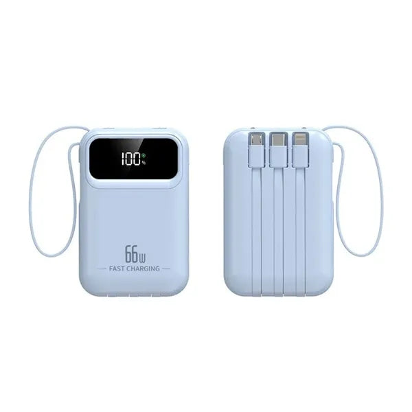 20000mAh Ultra Capacity Portable Power Bank with Cables