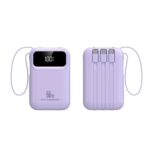 20000mAh Ultra Capacity Portable Power Bank with Cables