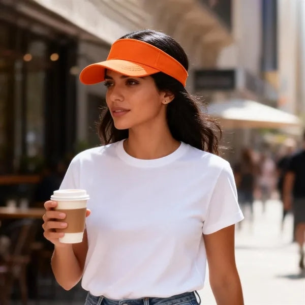 Cotton Adjustable Empty Top Tennis Sun Visor Hat