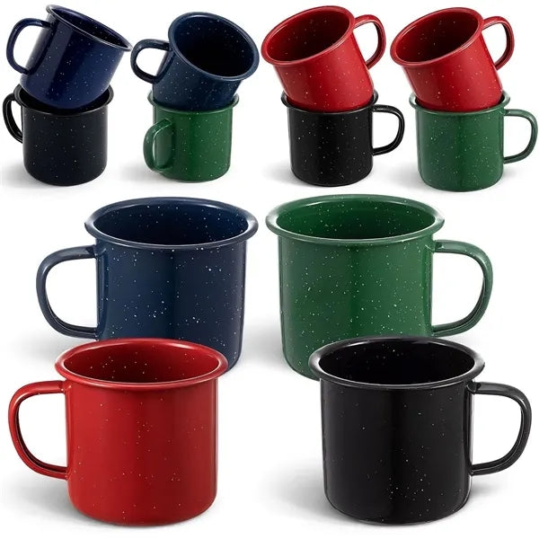 Enamel Mugs Coffee Cups for Hot Cold Beverages